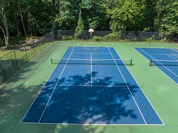 Tennis court view